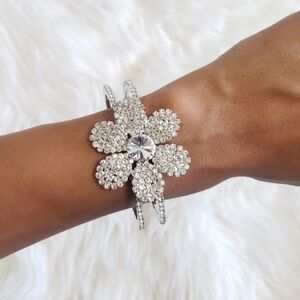Crystal Flower Bangle!